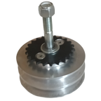 Driven Power Feeder Pulley With Sprocket & Spindle - Professional Power Feeder Part for Industrial Woodworking