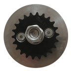 Driven Power Feeder Pulley With Sprocket & Spindle - Professional Power Feeder Part for Industrial Woodworking