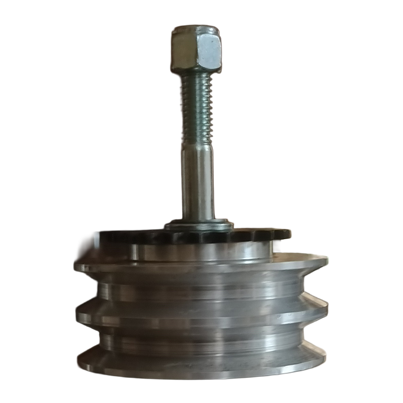 Driven Power Feeder Pulley With Sprocket & Spindle - Professional Power Feeder Part for Industrial Woodworking