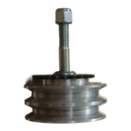 Driven Power Feeder Pulley With Sprocket & Spindle - Professional Power Feeder Part for Industrial Woodworking