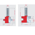 Wedge Tongue & Groove Bits - Professional Wedge Tongue & Groove Bits for Industrial Woodworking
