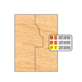 4 inch Squared WINDOW SASH CUTTER SET (4 PIECE CUTTER SET) - Professional for Industrial Woodworking