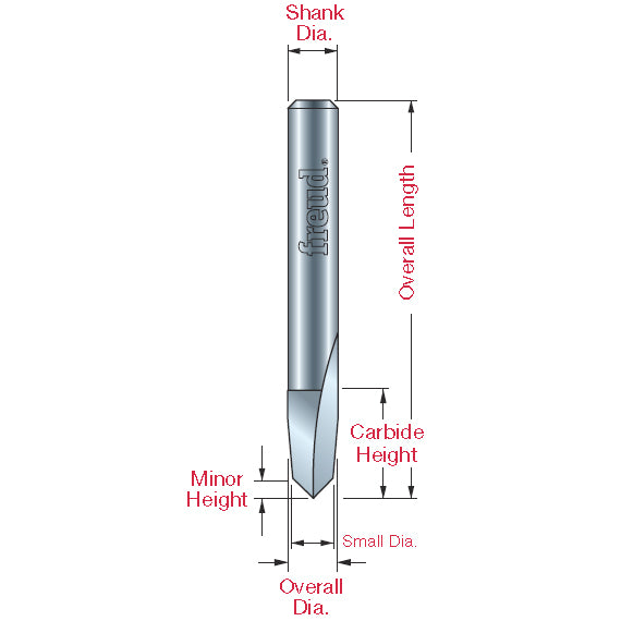 "V" Veining Bit - Professional "V" Veining Bit for Industrial Woodworking